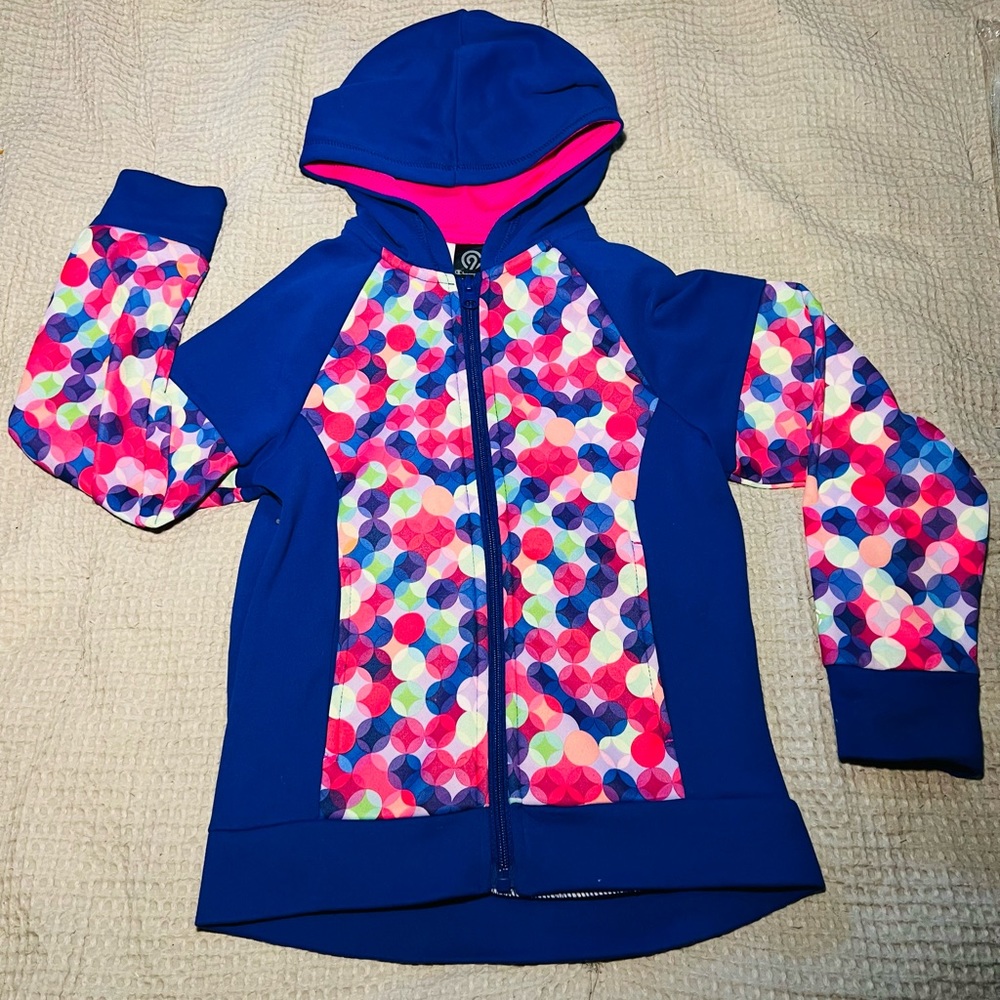 Girls athletic zip up. Size 6/6x